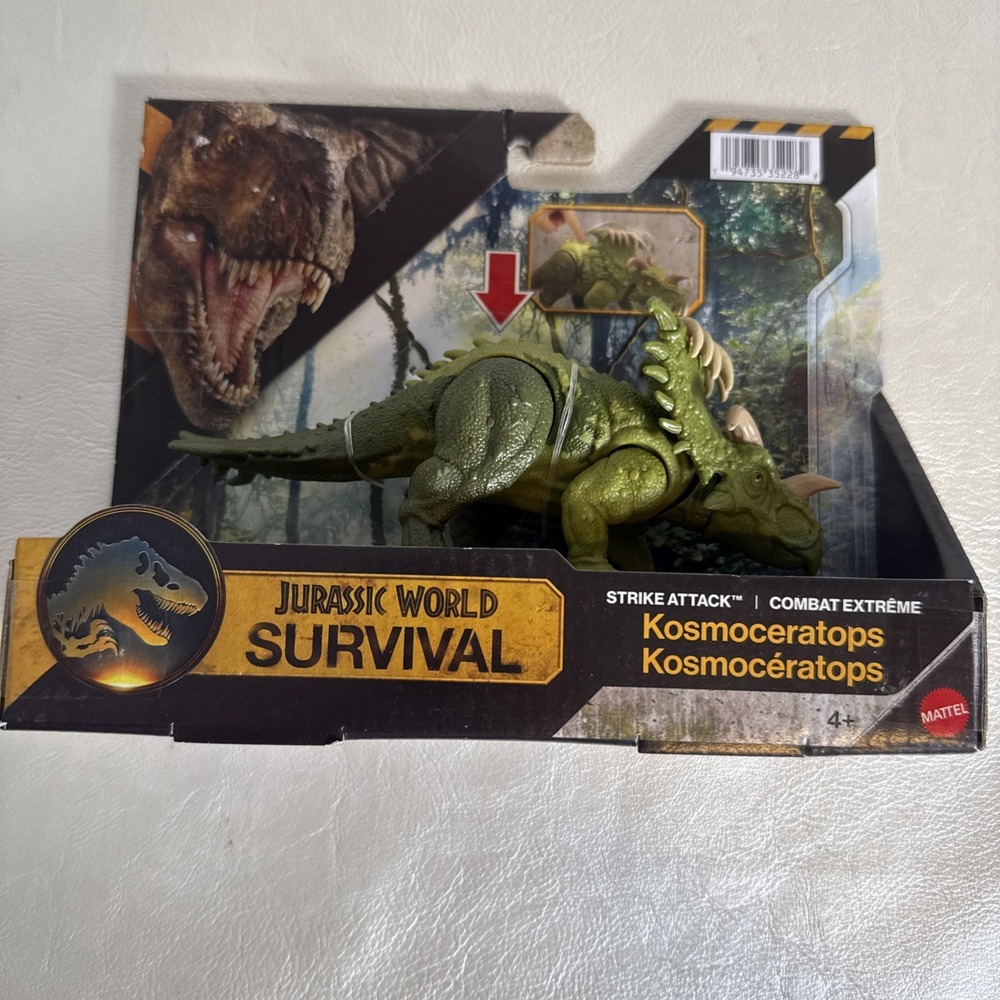 Jurassic World Survival Strike Attack Kosmoceratops Figure 2026 New!
